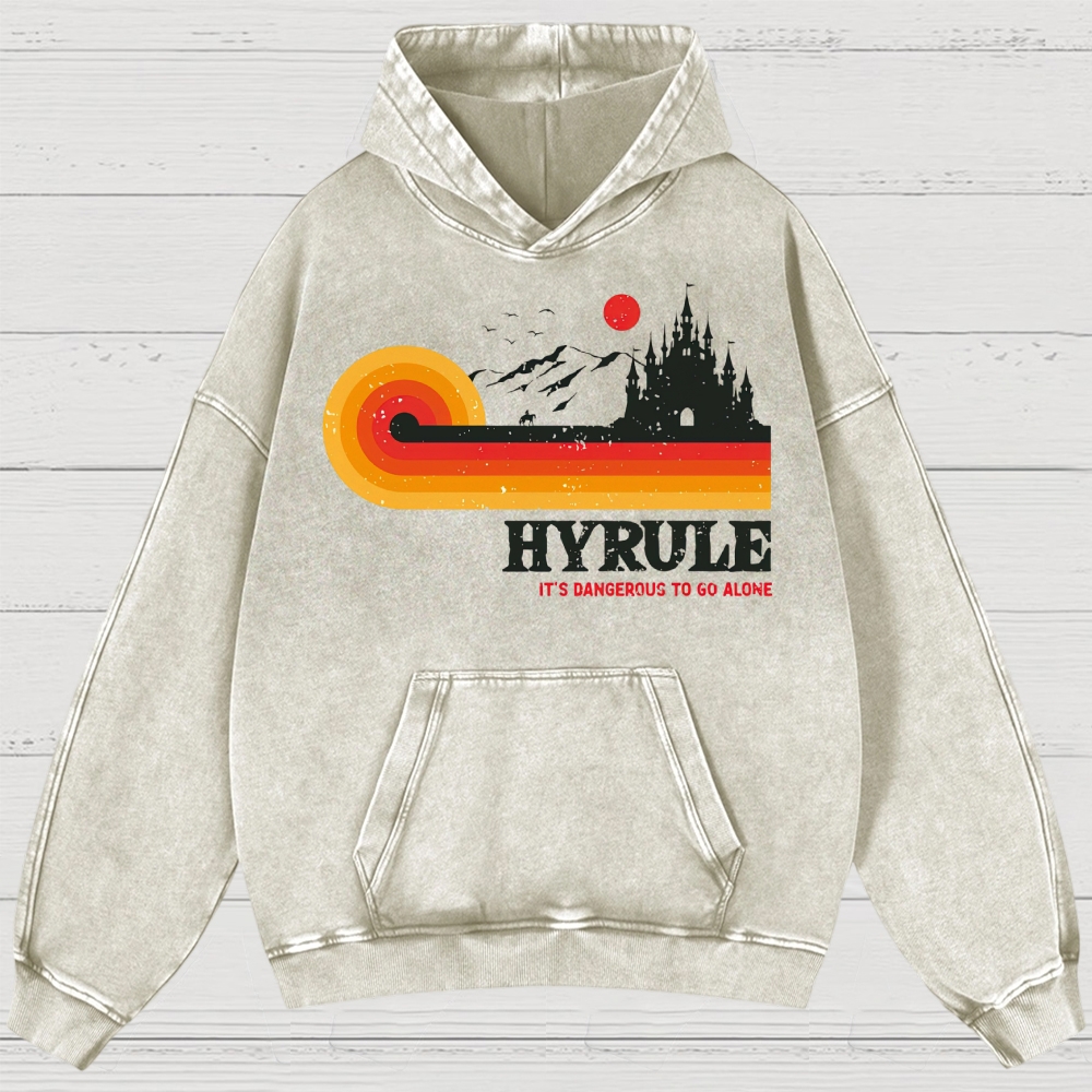 Fantasy Kingdom Sunset Adventure Washed Hoodies 