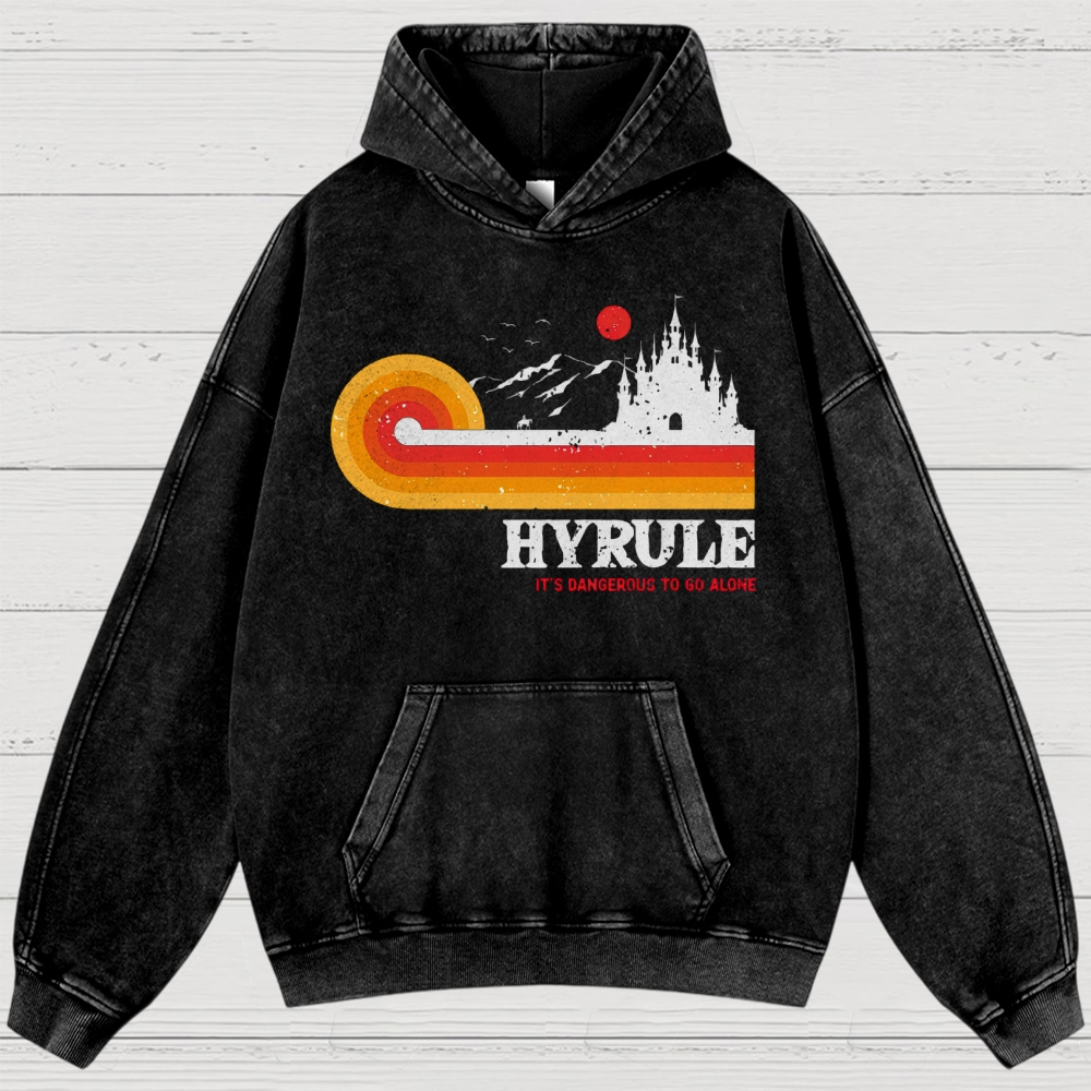 Fantasy Kingdom Sunset Adventure Washed Hoodies 