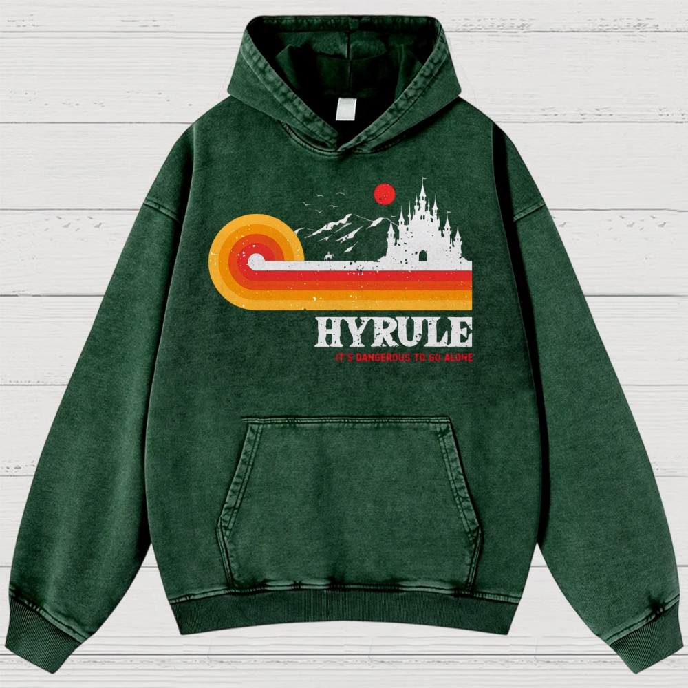 Fantasy Kingdom Sunset Adventure Washed Hoodies 