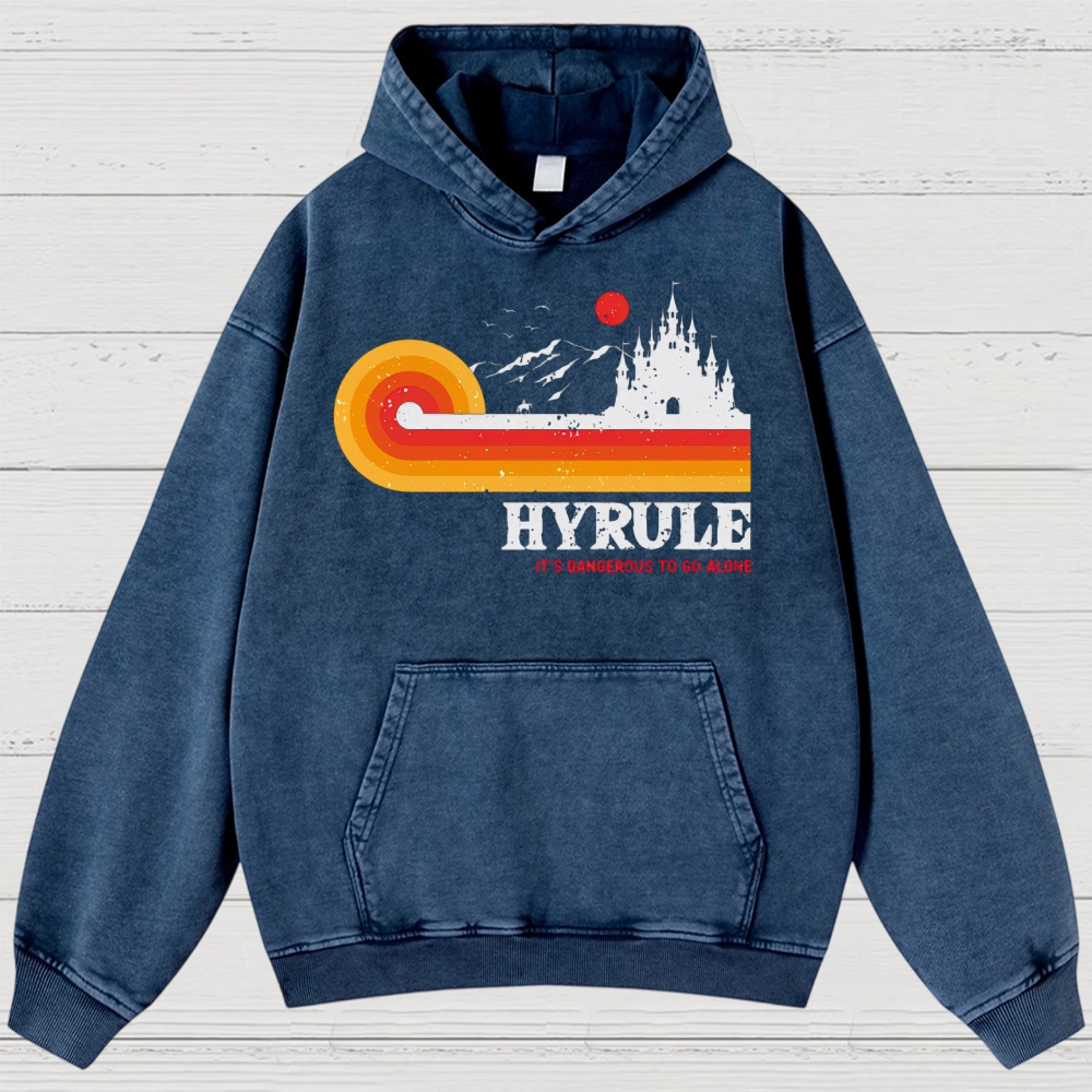 Fantasy Kingdom Sunset Adventure Washed Hoodies 