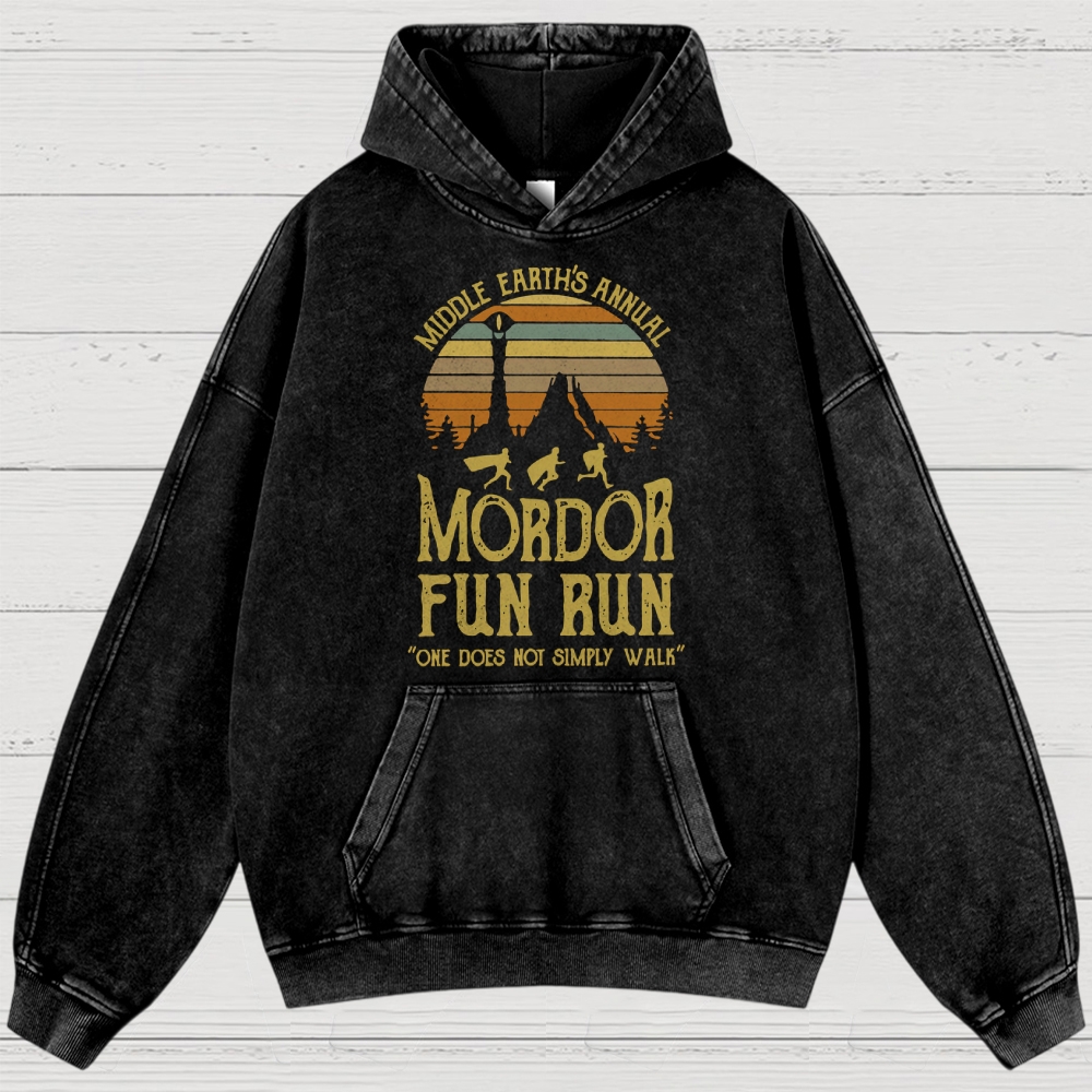 Fantasy Sunset Adventure Meme Washed Hoodies