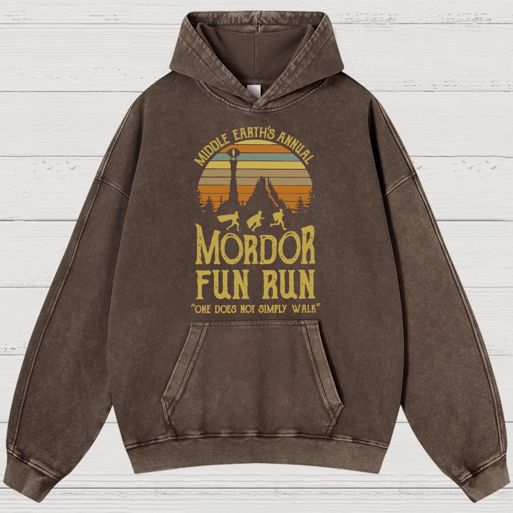 Fantasy Sunset Adventure Meme Washed Hoodies