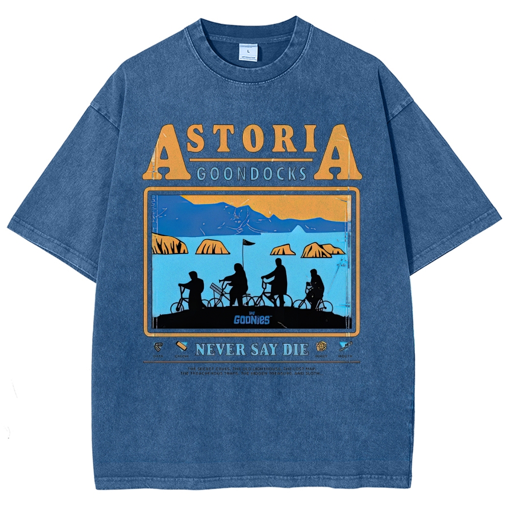 Retro Adventure Gang & Coastal Graphic Washed T-Shirt