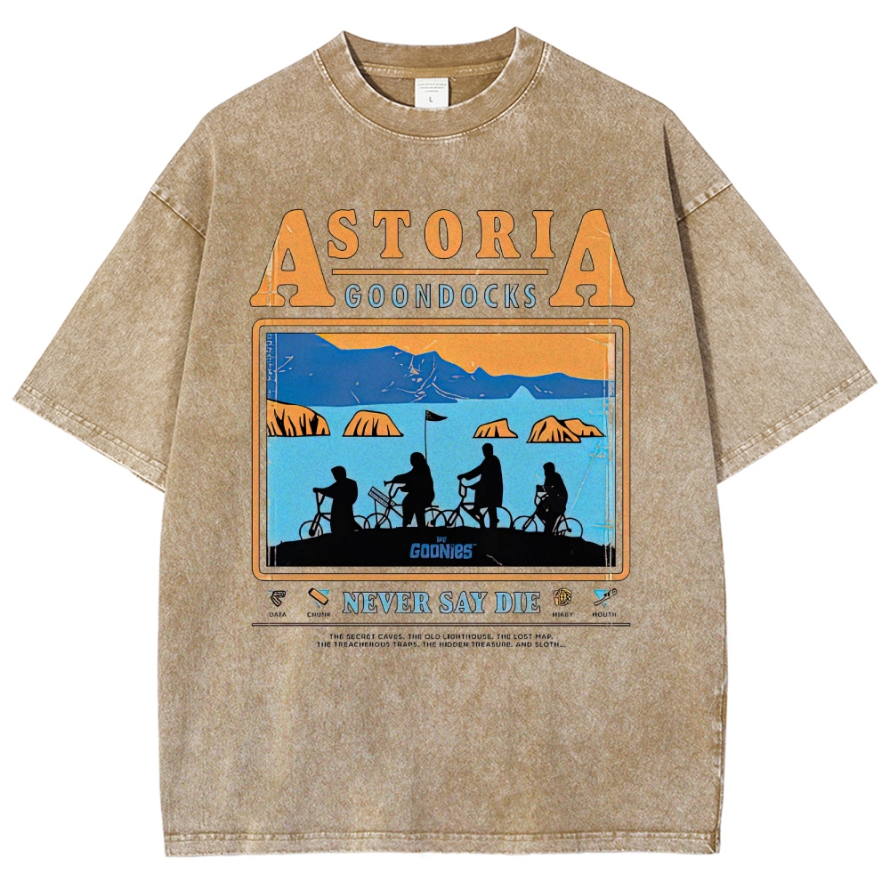 Retro Adventure Gang & Coastal Graphic Washed T-Shirt