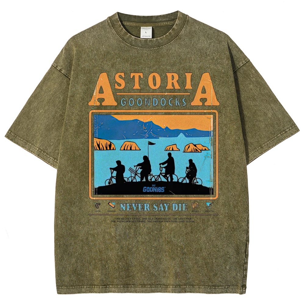 Retro Adventure Gang & Coastal Graphic Washed T-Shirt