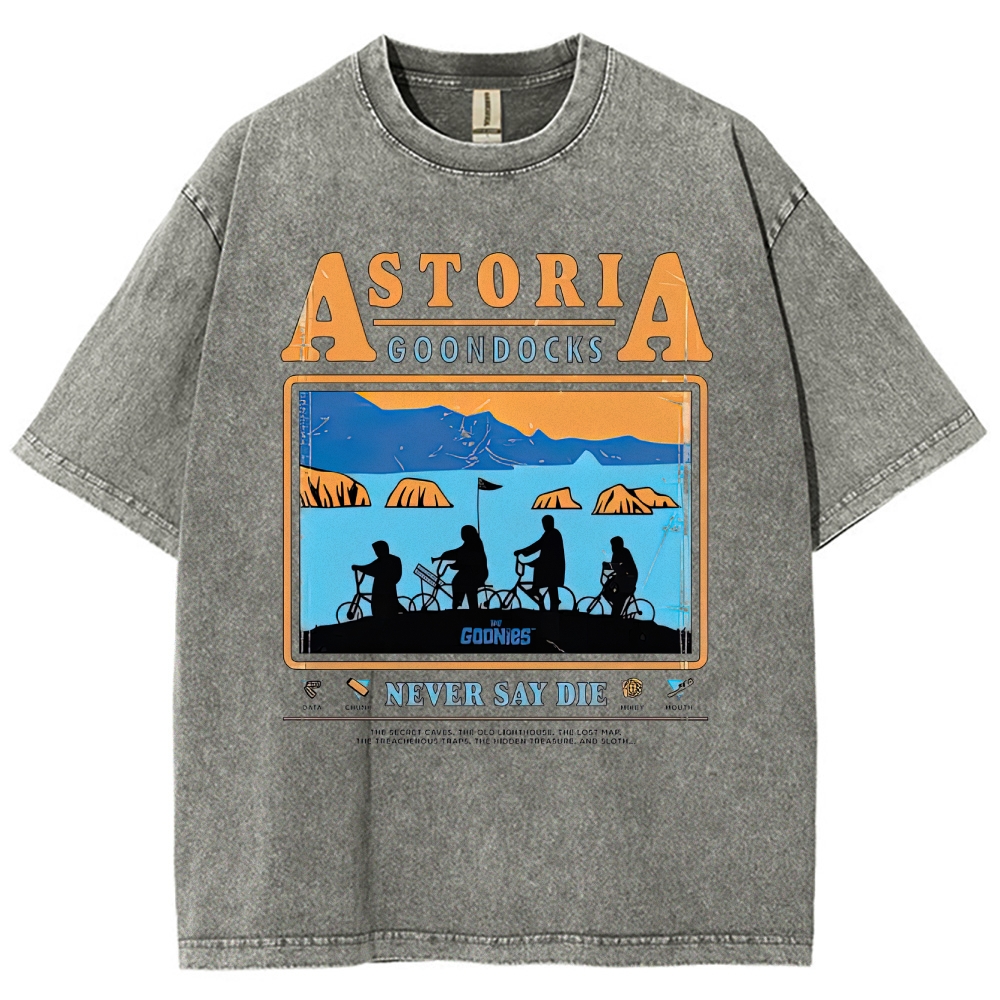 Retro Adventure Gang & Coastal Graphic Washed T-Shirt