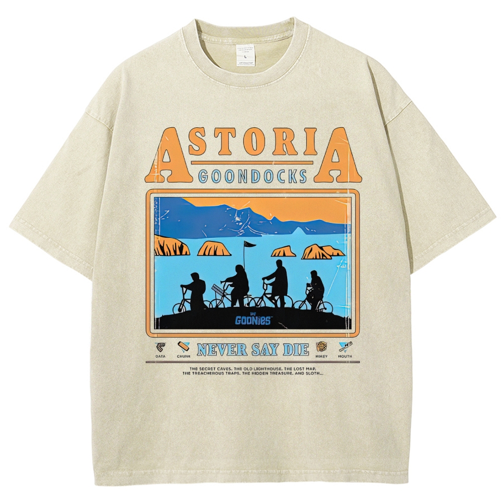 Retro Adventure Gang & Coastal Graphic Washed T-Shirt