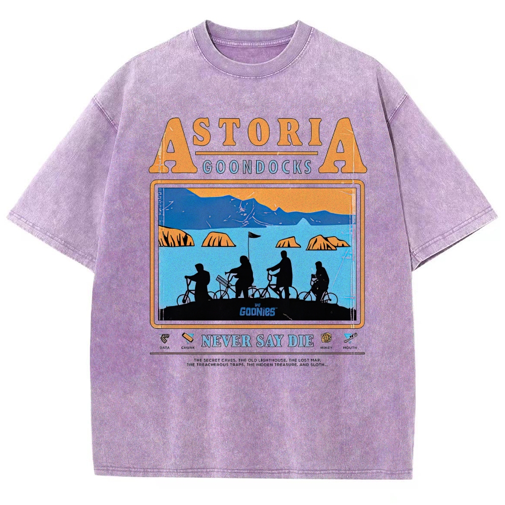 Retro Adventure Gang & Coastal Graphic Washed T-Shirt