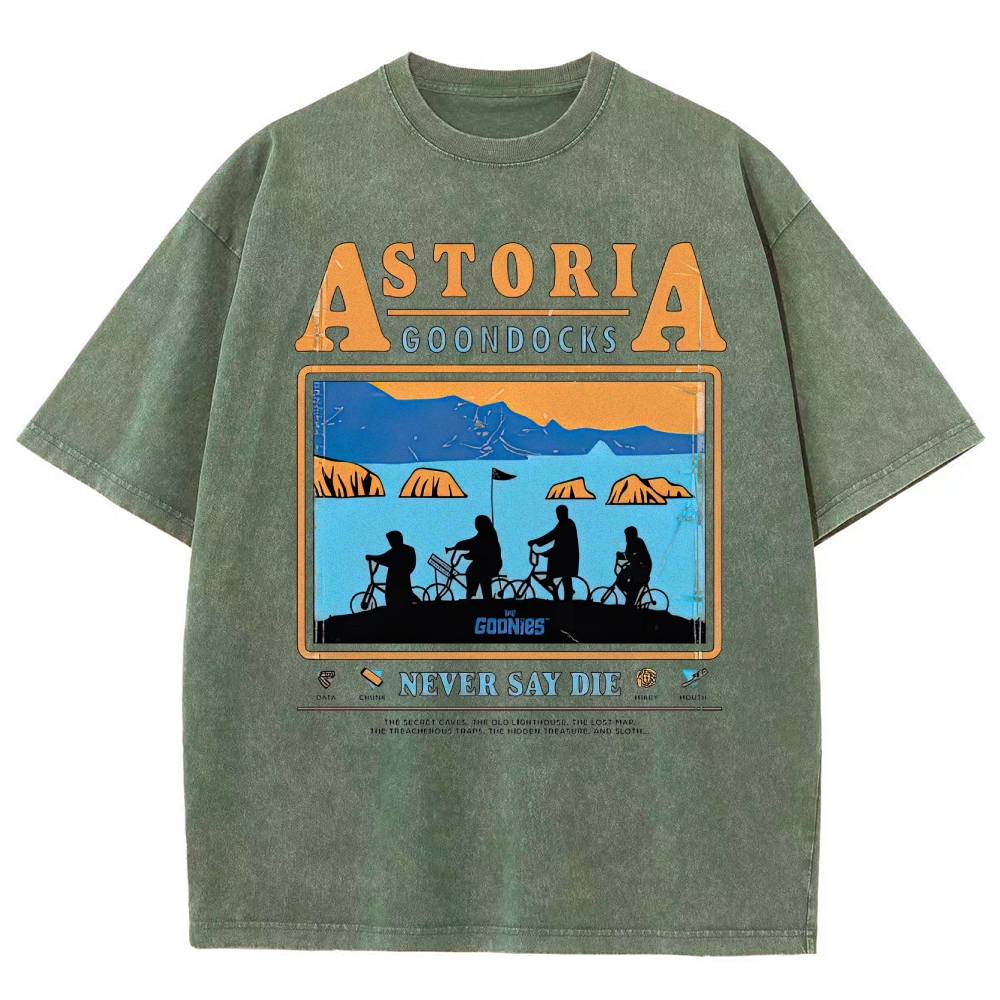 Retro Adventure Gang & Coastal Graphic Washed T-Shirt