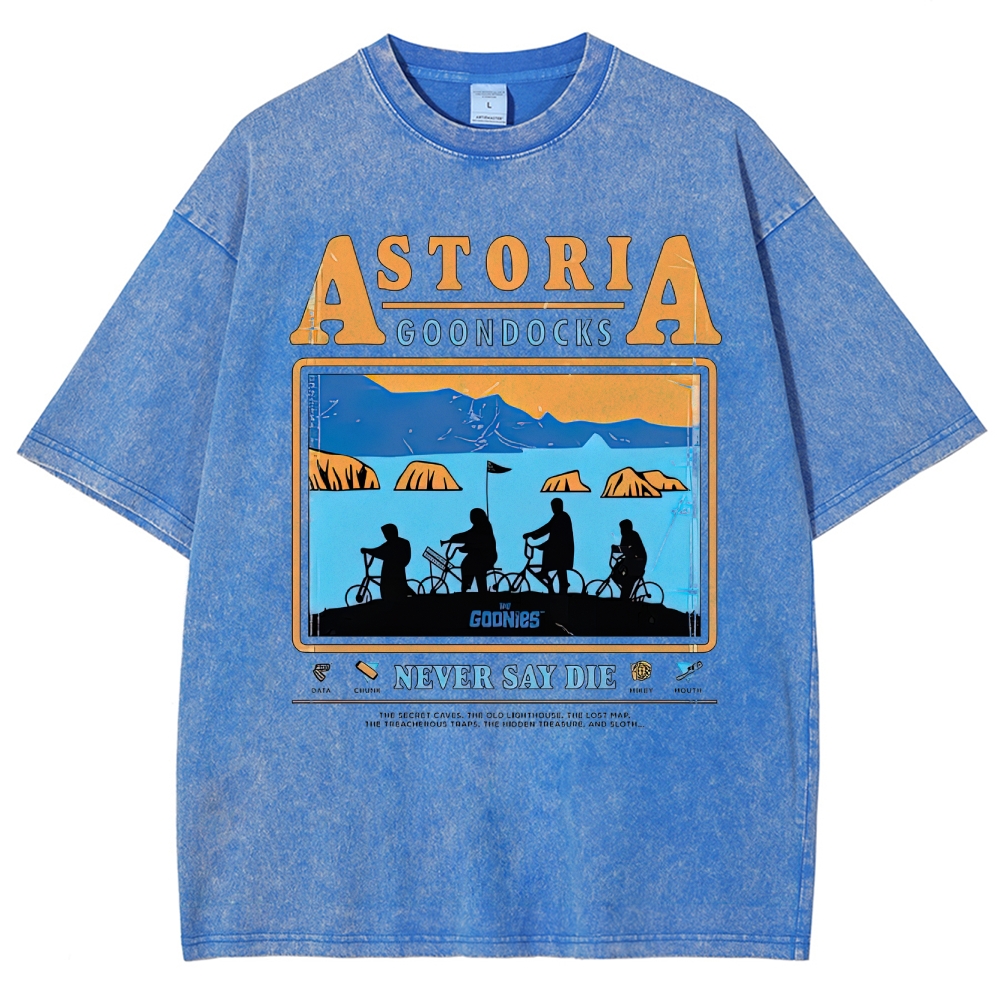Retro Adventure Gang & Coastal Graphic Washed T-Shirt
