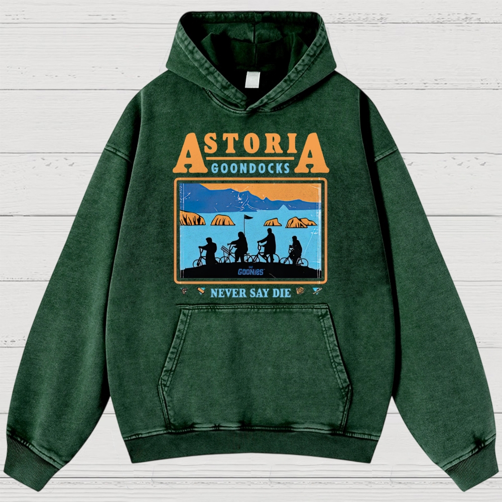 Retro Adventure Gang & Coastal Graphic Washed Hoodies
