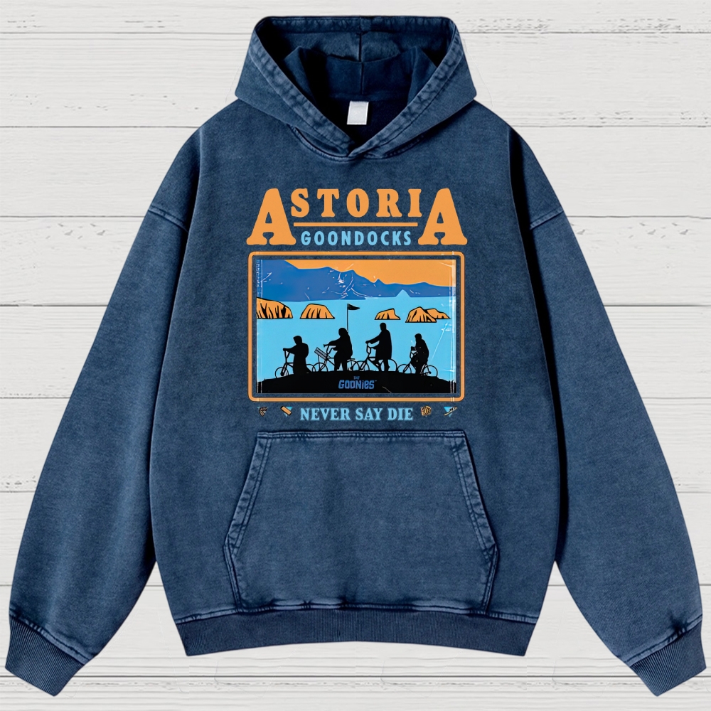 Retro Adventure Gang & Coastal Graphic Washed Hoodies