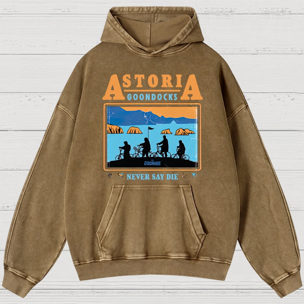 Retro Adventure Gang & Coastal Graphic Washed Hoodies