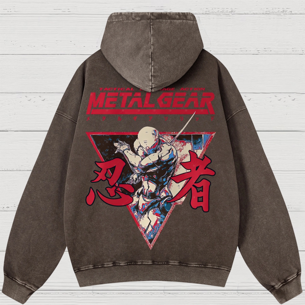 Cyber Ninja Operative Washed Hoodies 