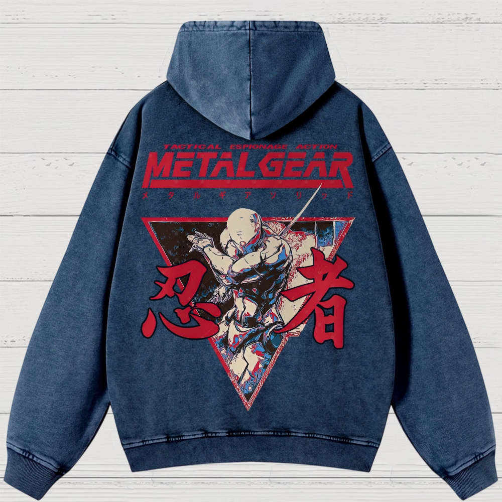 Cyber Ninja Operative Washed Hoodies 