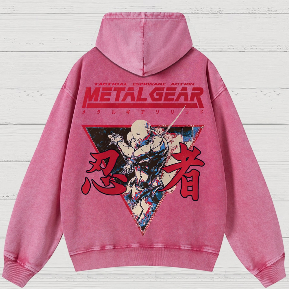 Cyber Ninja Operative Washed Hoodies 