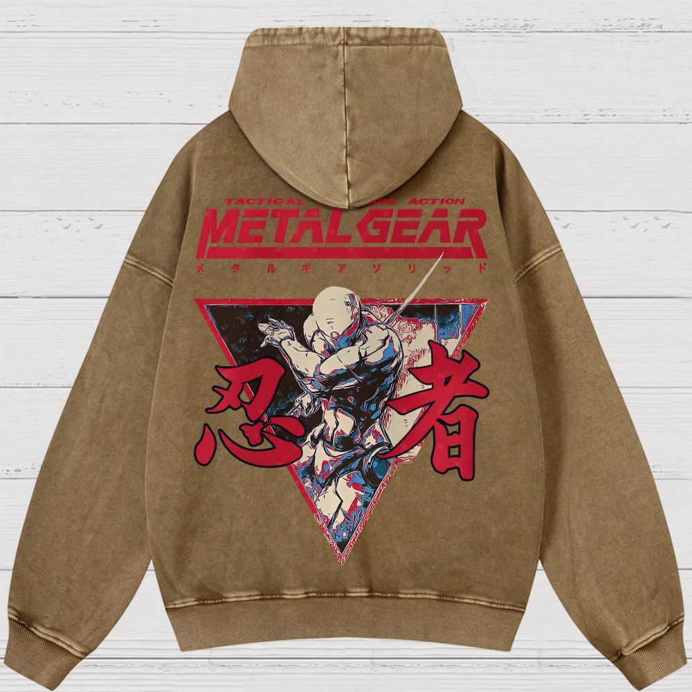 Cyber Ninja Operative Washed Hoodies 