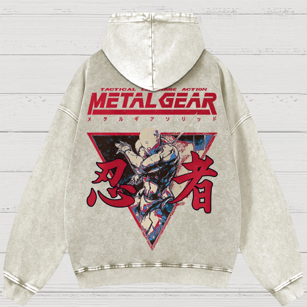 Cyber Ninja Operative Washed Hoodies 