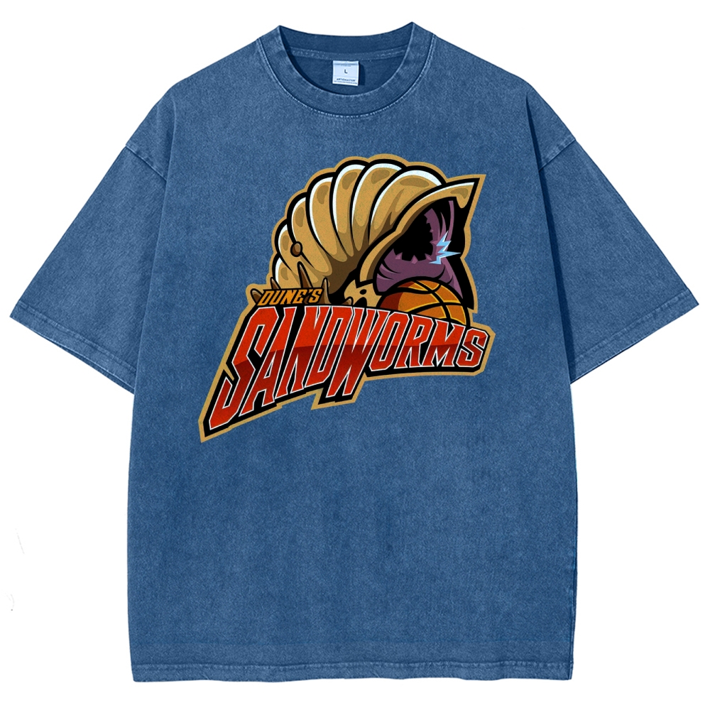 Alien Monster Basketball Team Washed T-Shirt 