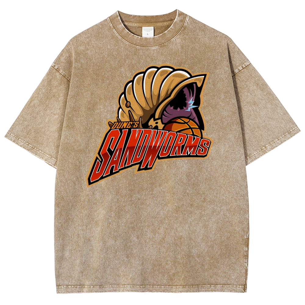 Alien Monster Basketball Team Washed T-Shirt 