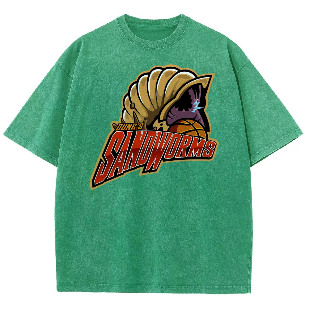 Alien Monster Basketball Team Washed T-Shirt 