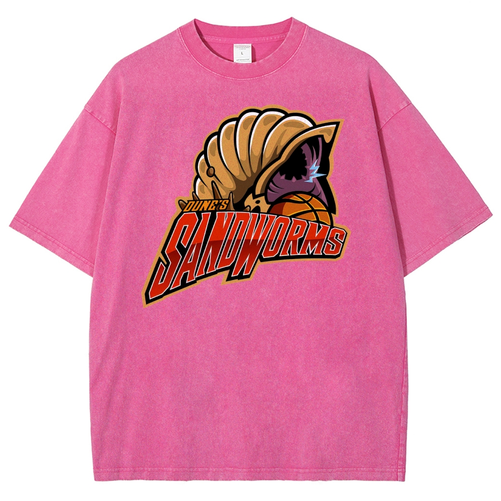 Alien Monster Basketball Team Washed T-Shirt 