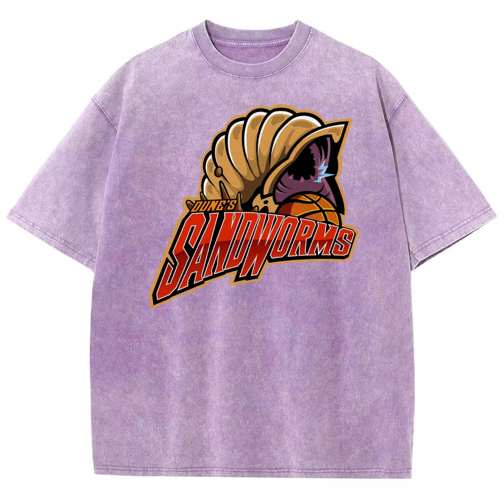 Alien Monster Basketball Team Washed T-Shirt 