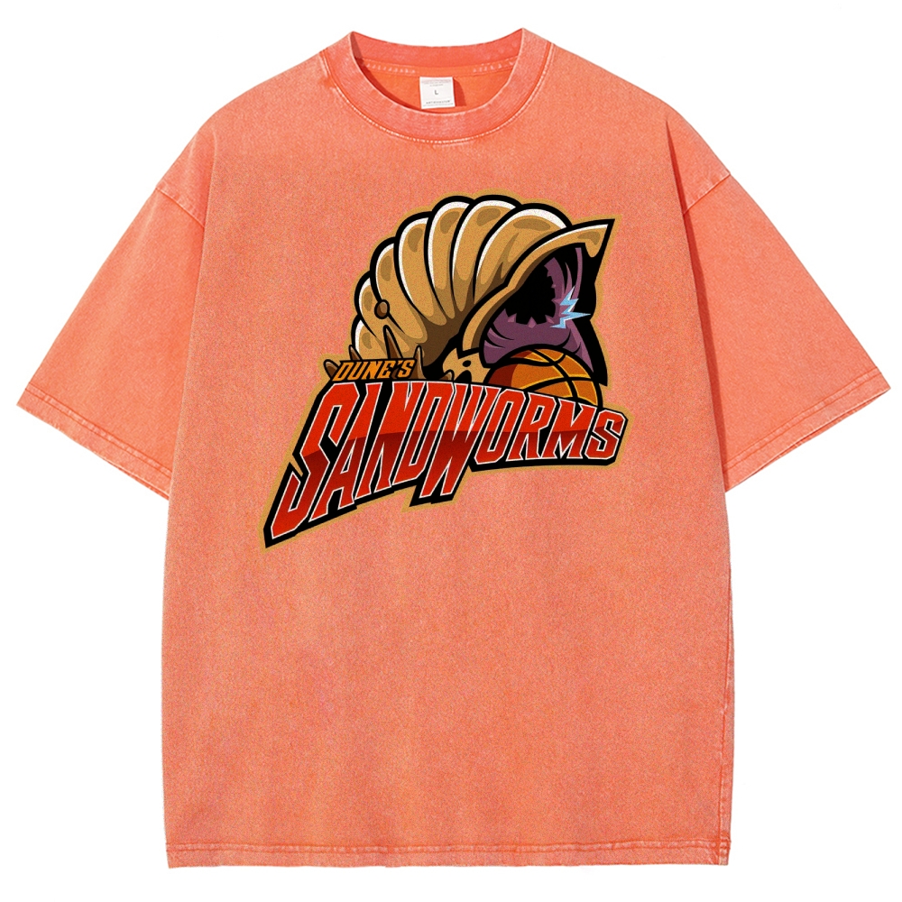 Alien Monster Basketball Team Washed T-Shirt 