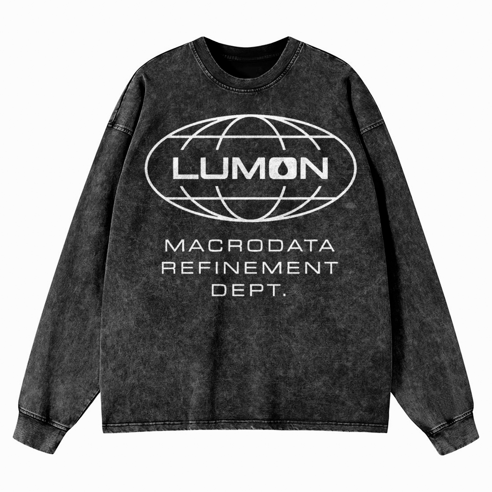 Corporate Mind Division Washed Long-Sleeved T-Shirt