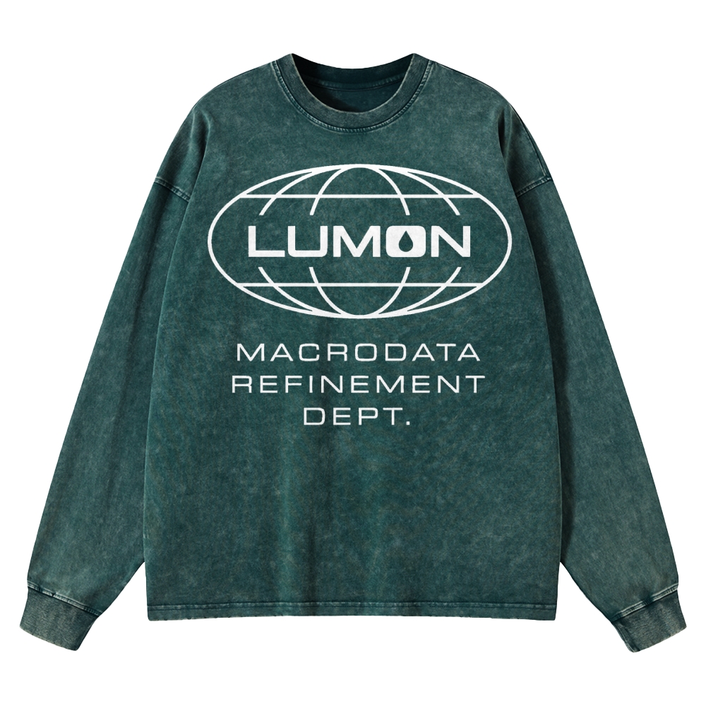 Corporate Mind Division Washed Long-Sleeved T-Shirt