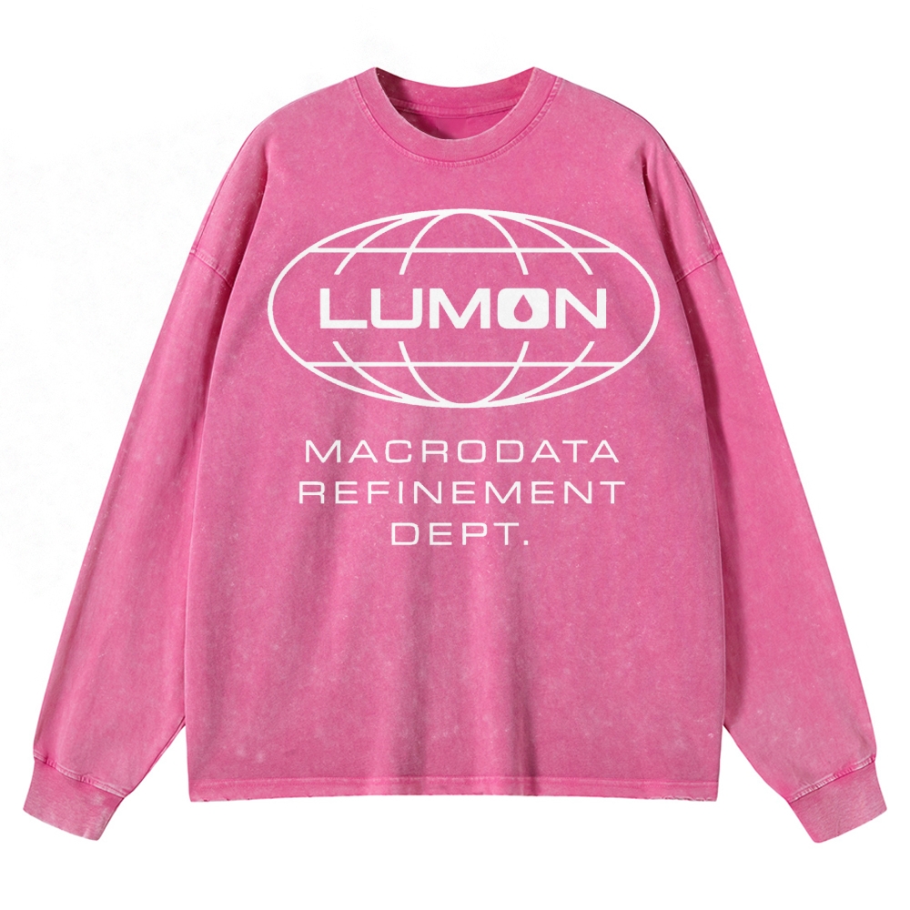 Corporate Mind Division Washed Long-Sleeved T-Shirt