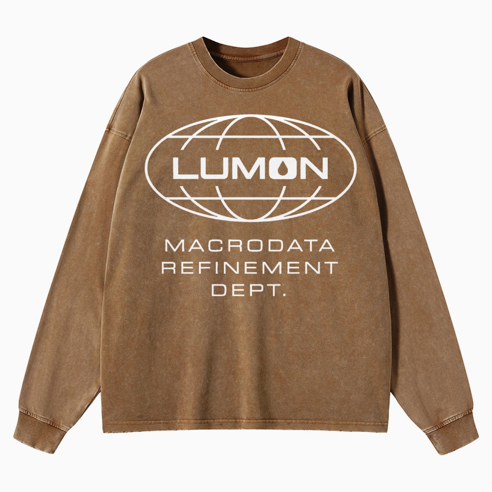 Corporate Mind Division Washed Long-Sleeved T-Shirt