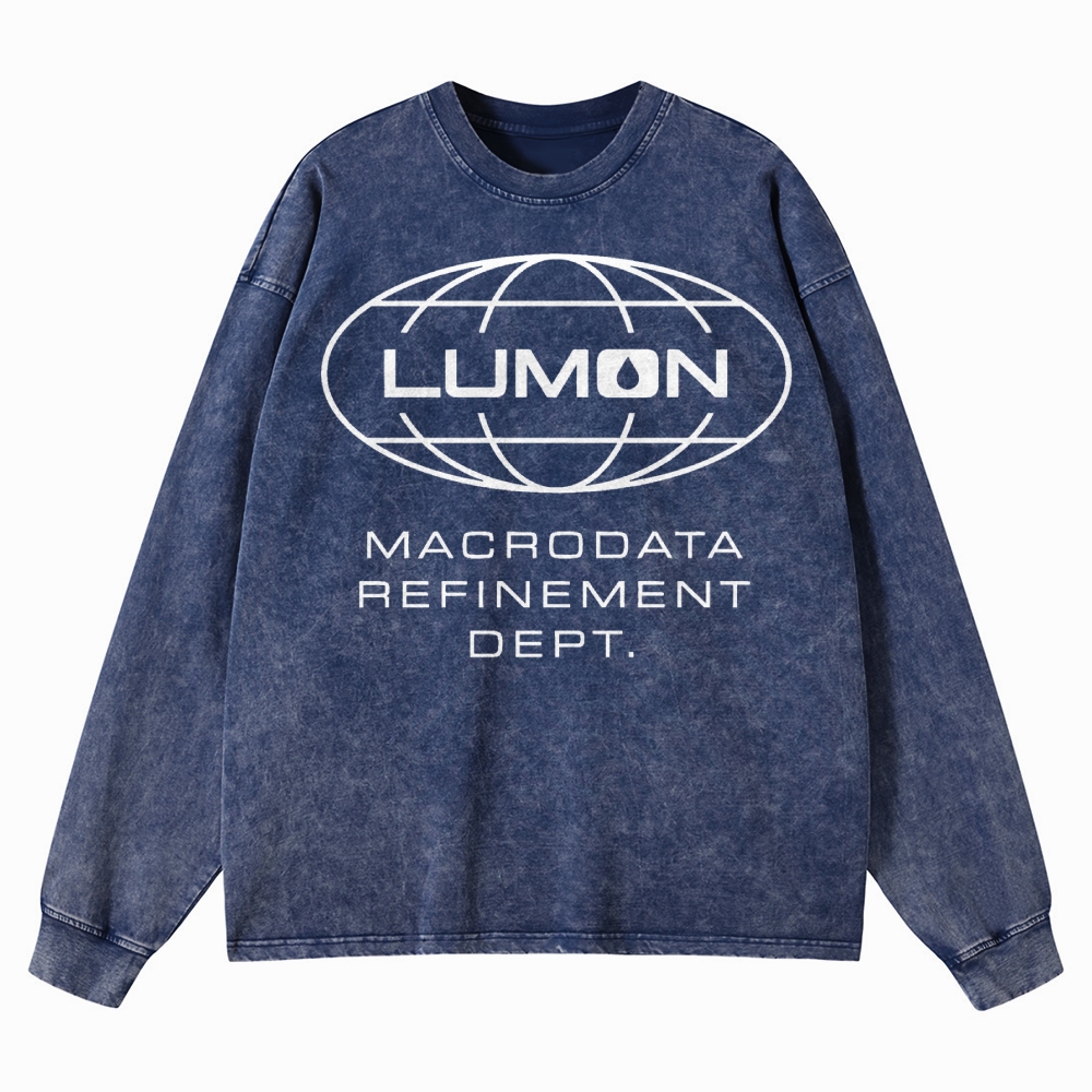 Corporate Mind Division Washed Long-Sleeved T-Shirt