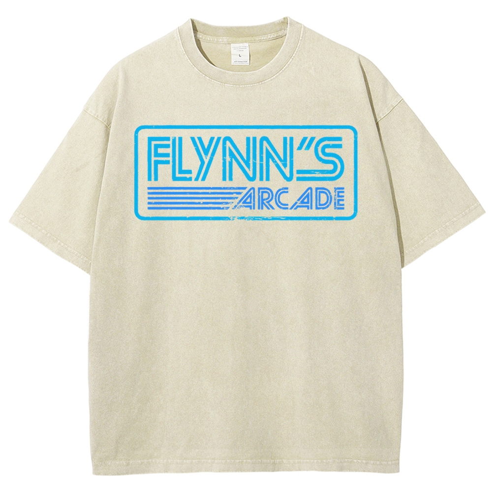 Vintage Sci-Fi Gaming Lounge Washed T-Shirt