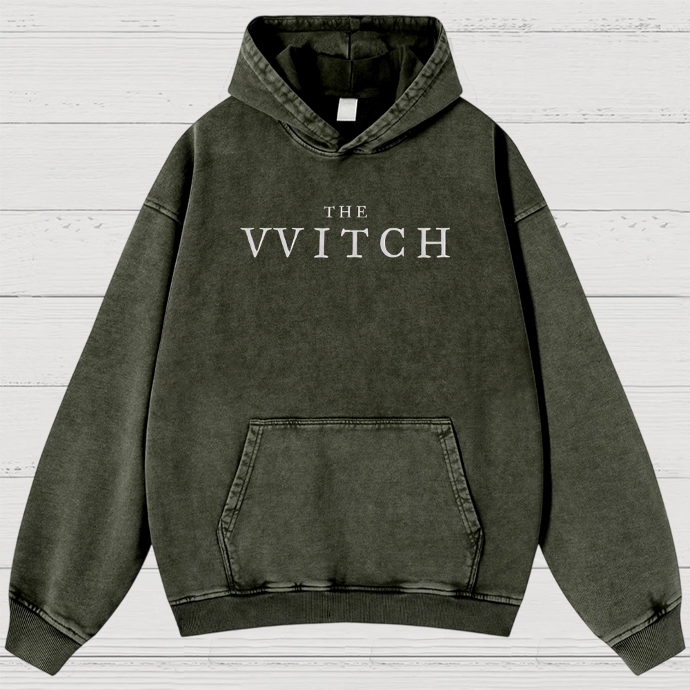Folk Horror Witchcraft Graphic Retro Washed Hoodies