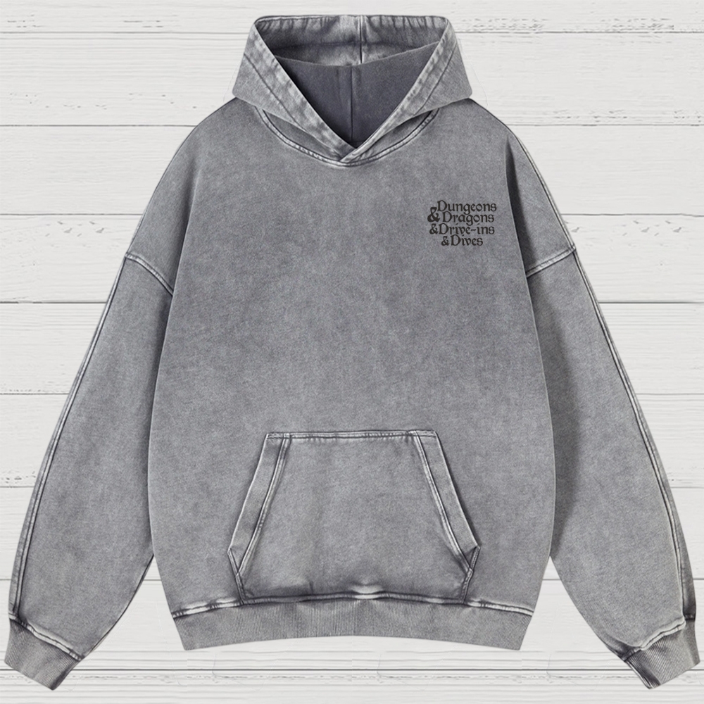 Monsters & Meals Washed Hoodies 