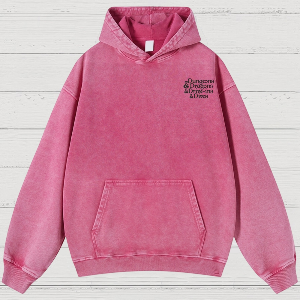 Monsters & Meals Washed Hoodies 