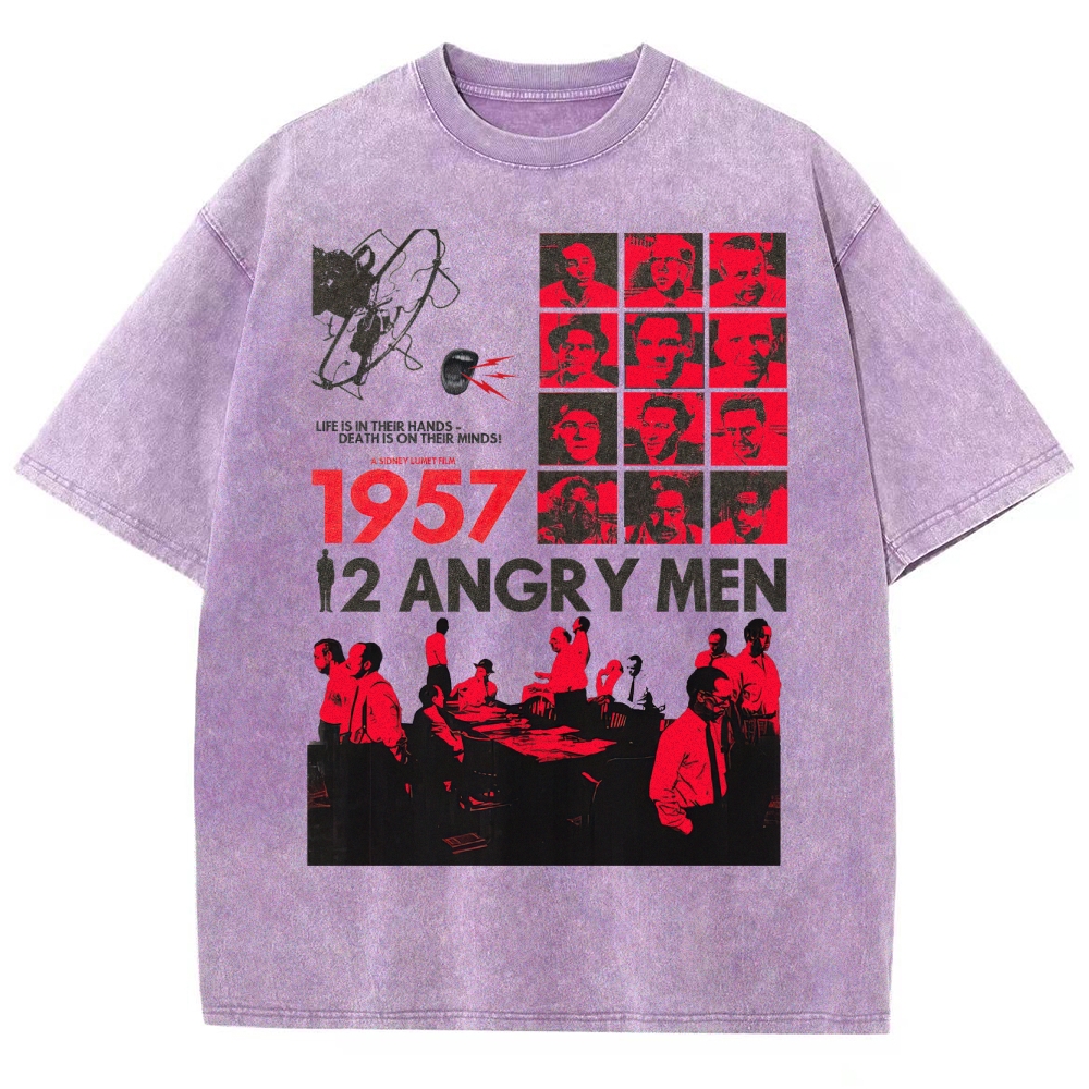 Western Noir Silhouette  Washed T-Shirt 