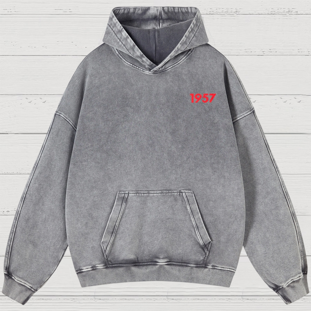 Western Noir Silhouette Washed Hoodies 