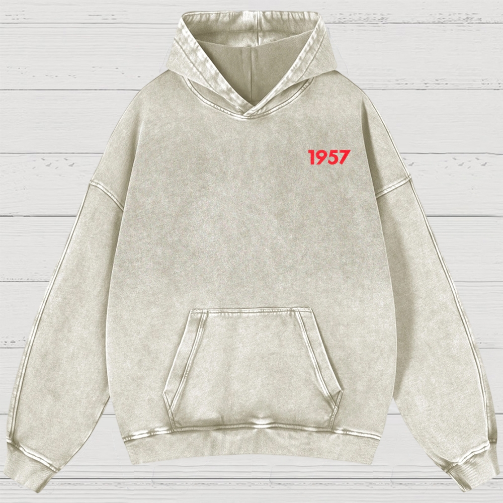 Western Noir Silhouette Washed Hoodies 