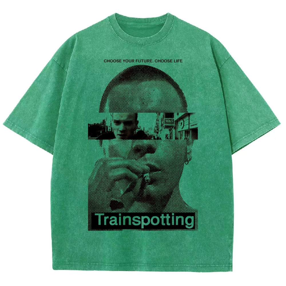 Retro Film Strip Washed T-Shirt 