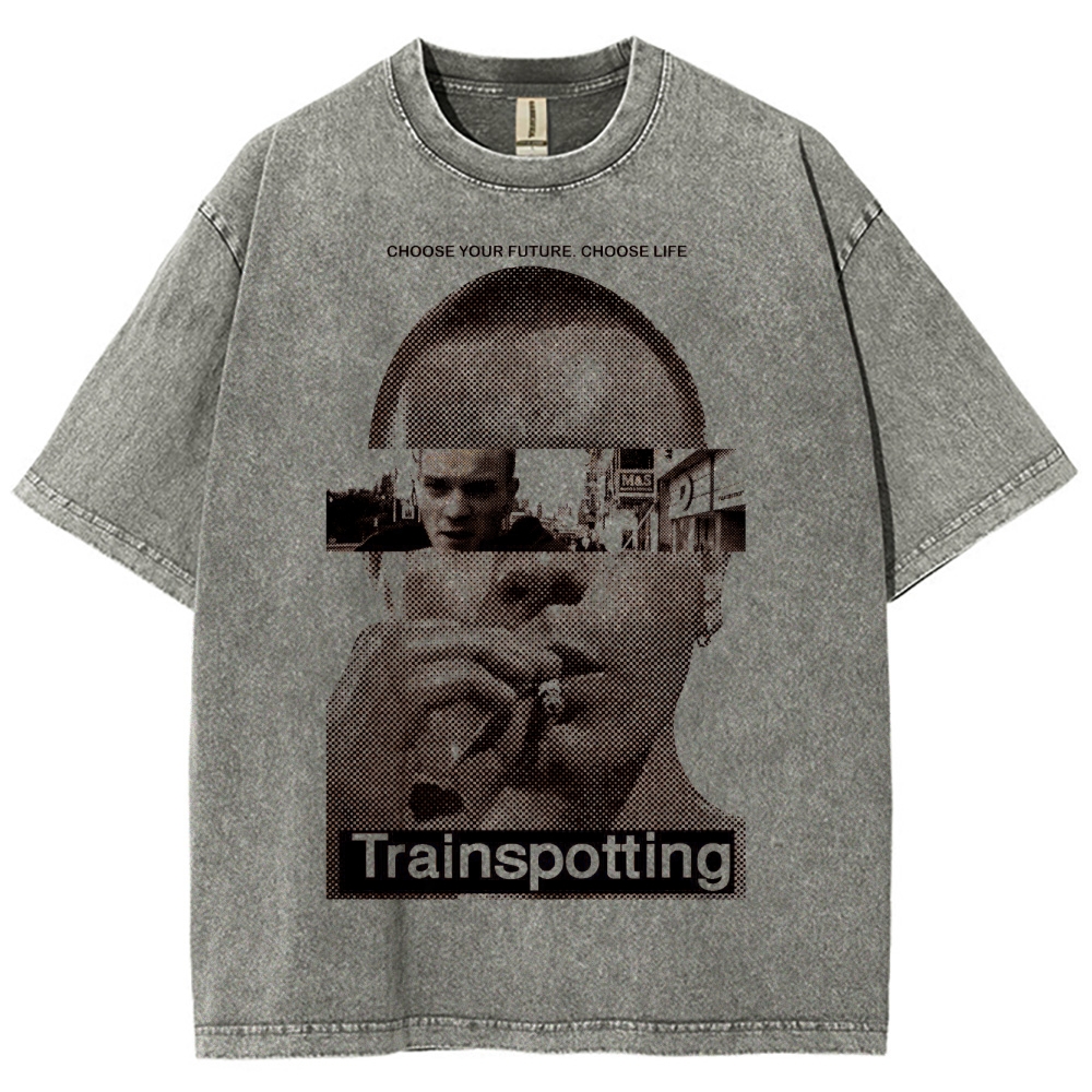 Retro Film Strip Washed T-Shirt 