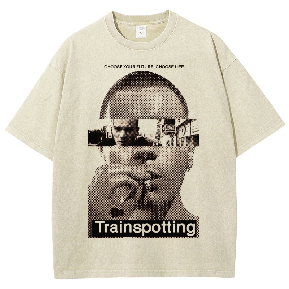 Retro Film Strip Washed T-Shirt 