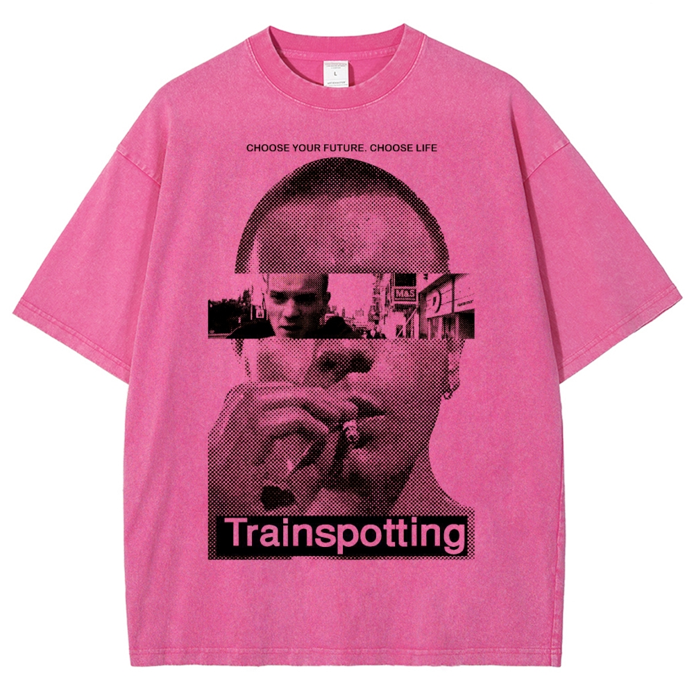 Retro Film Strip Washed T-Shirt 