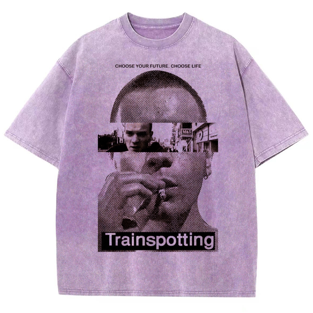 Retro Film Strip Washed T-Shirt 