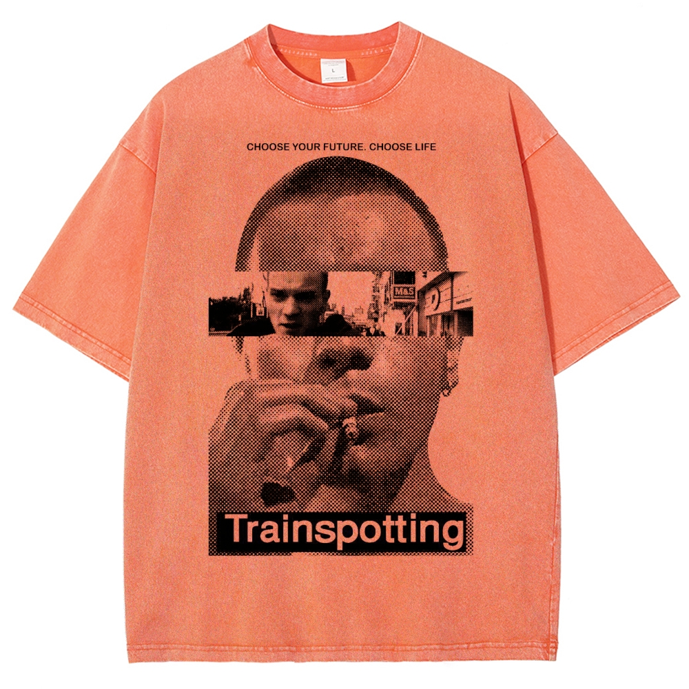 Retro Film Strip Washed T-Shirt 