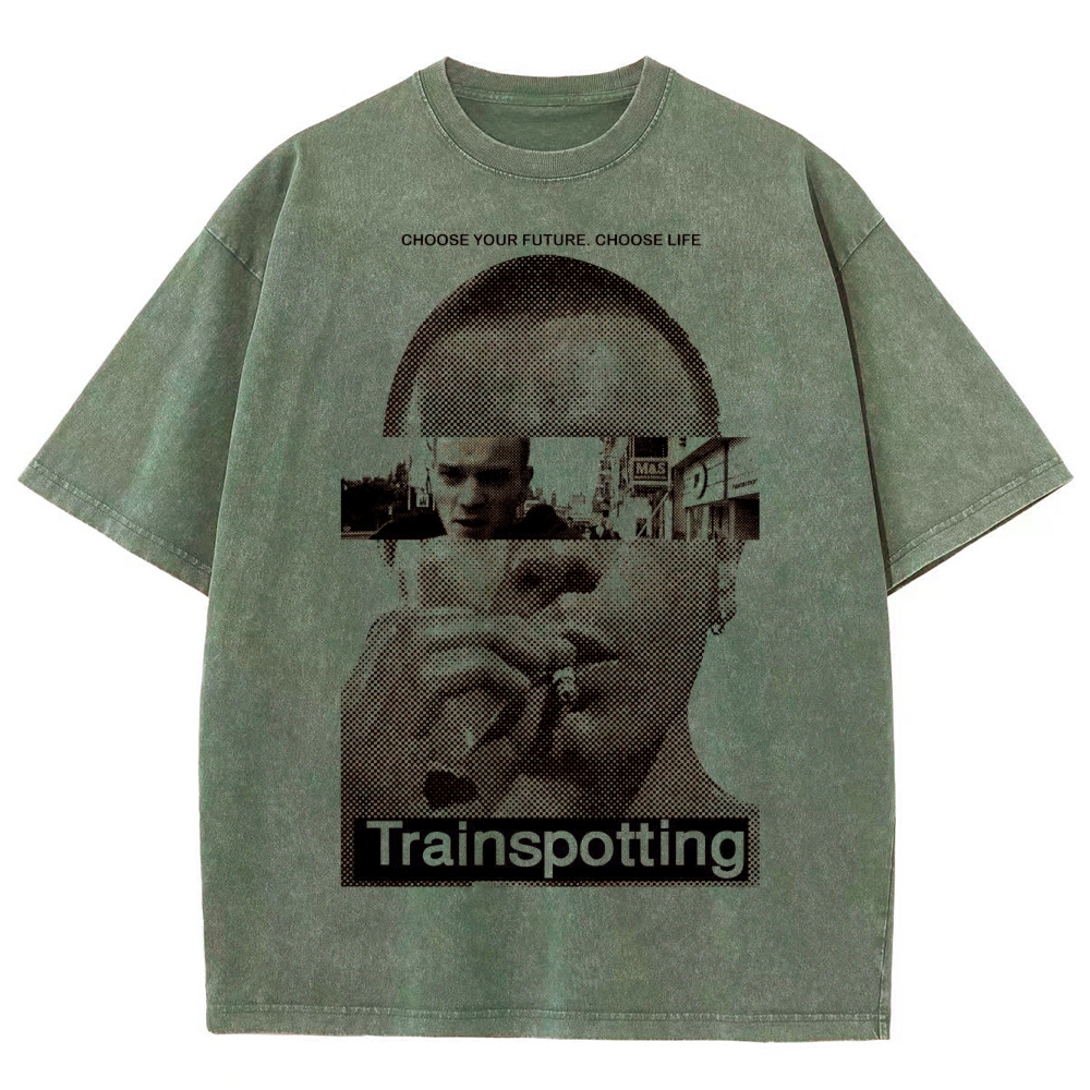 Retro Film Strip Washed T-Shirt 