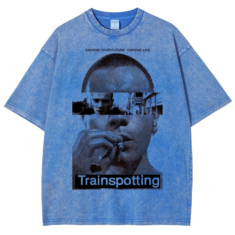 Retro Film Strip Washed T-Shirt 