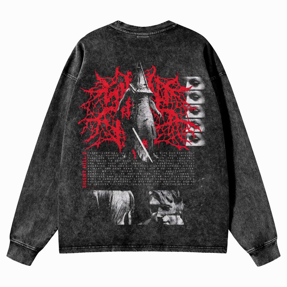 Restless Dream Washed Long-Sleeved T-Shirt 
