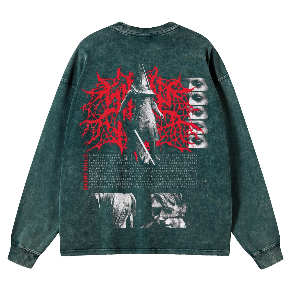 Restless Dream Washed Long-Sleeved T-Shirt 